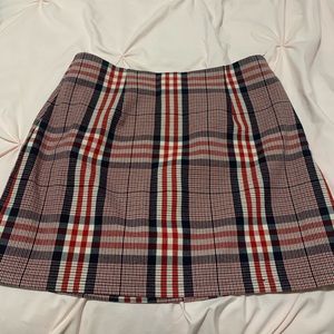 Plaid mini skirt